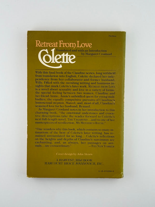 Retreat From Love by Colette
