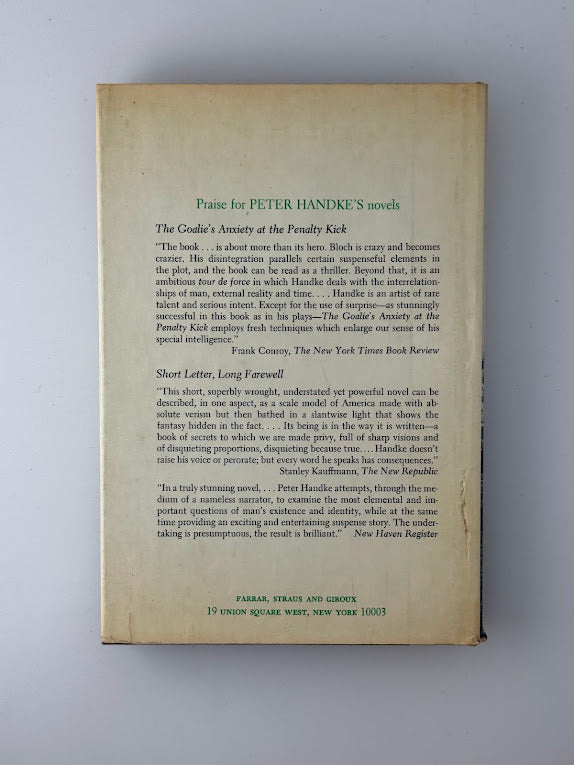 A Sorrow Beyond Dreams by Peter Handke
