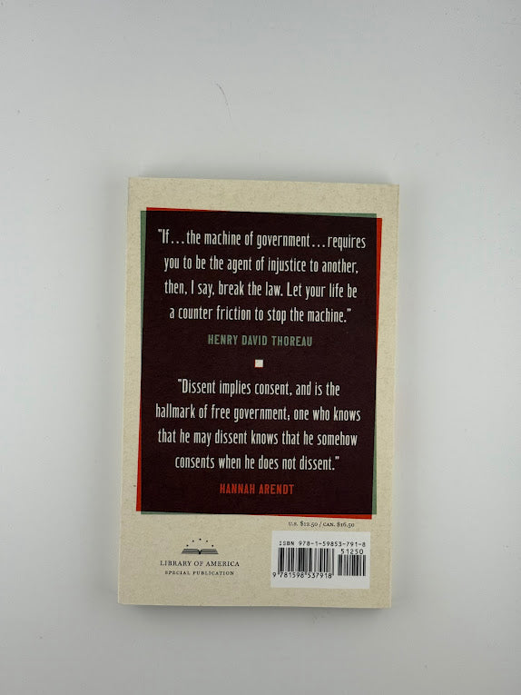 On Civil Disobedience by Thoreau and Arendt