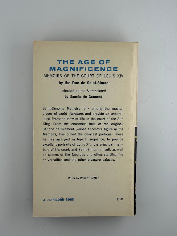 The Age of Magnificence by the Duc de Saint Simon