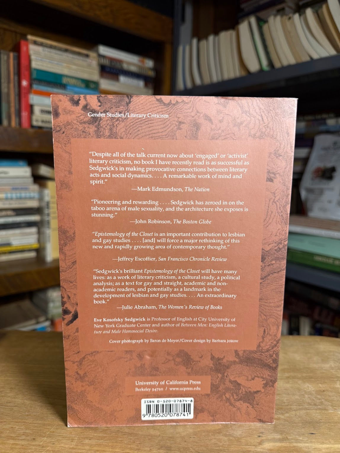 Epistemology of the Closet by Eve Kosofsky Sedgwick