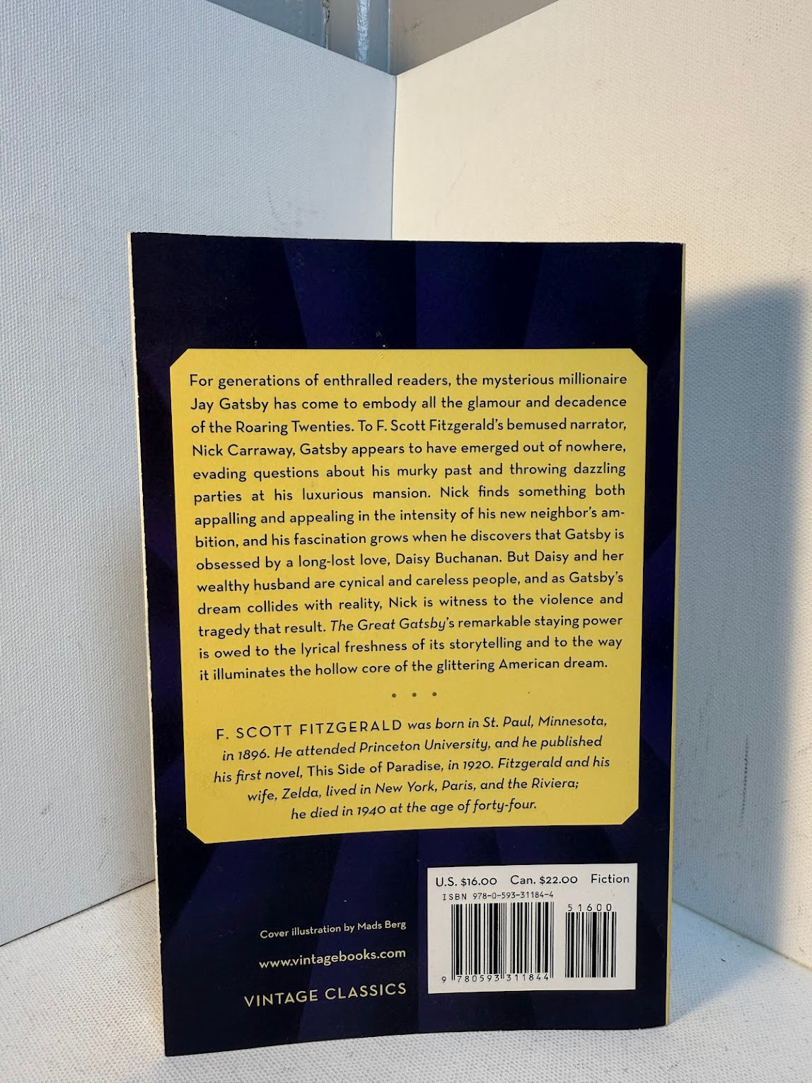 The Great Gatsby by F. Scott Fitzgerald
