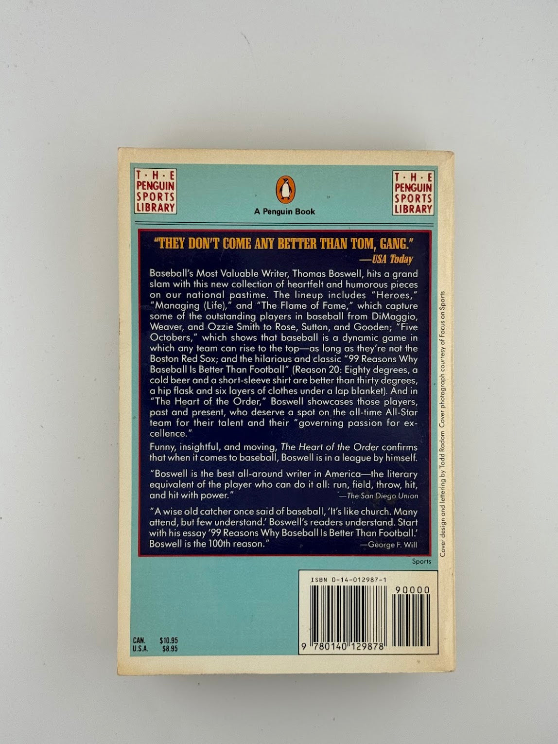 The Heart of the Order by Thomas Boswell