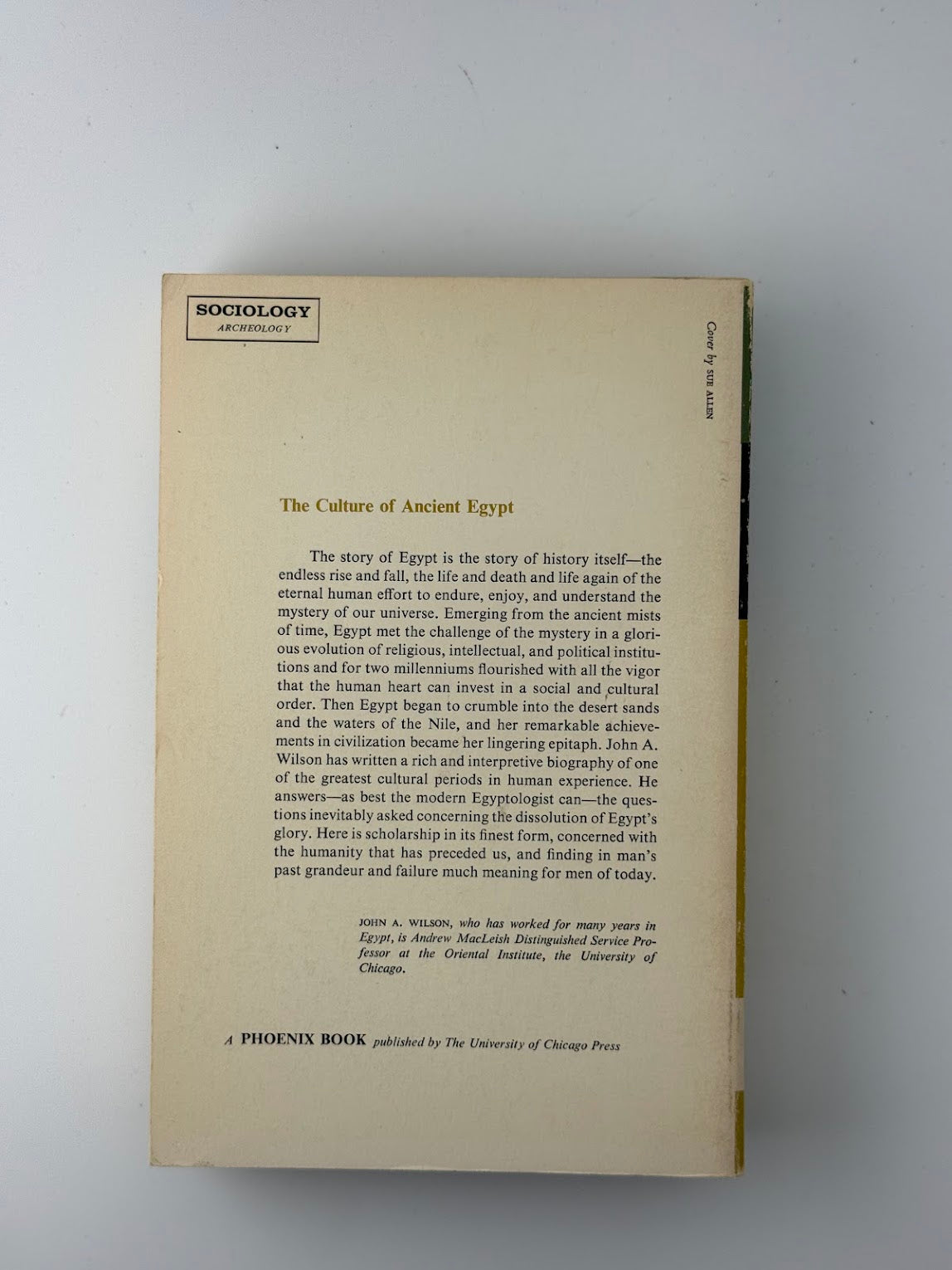 The Culture of Ancient Egypt by John A. Wilson