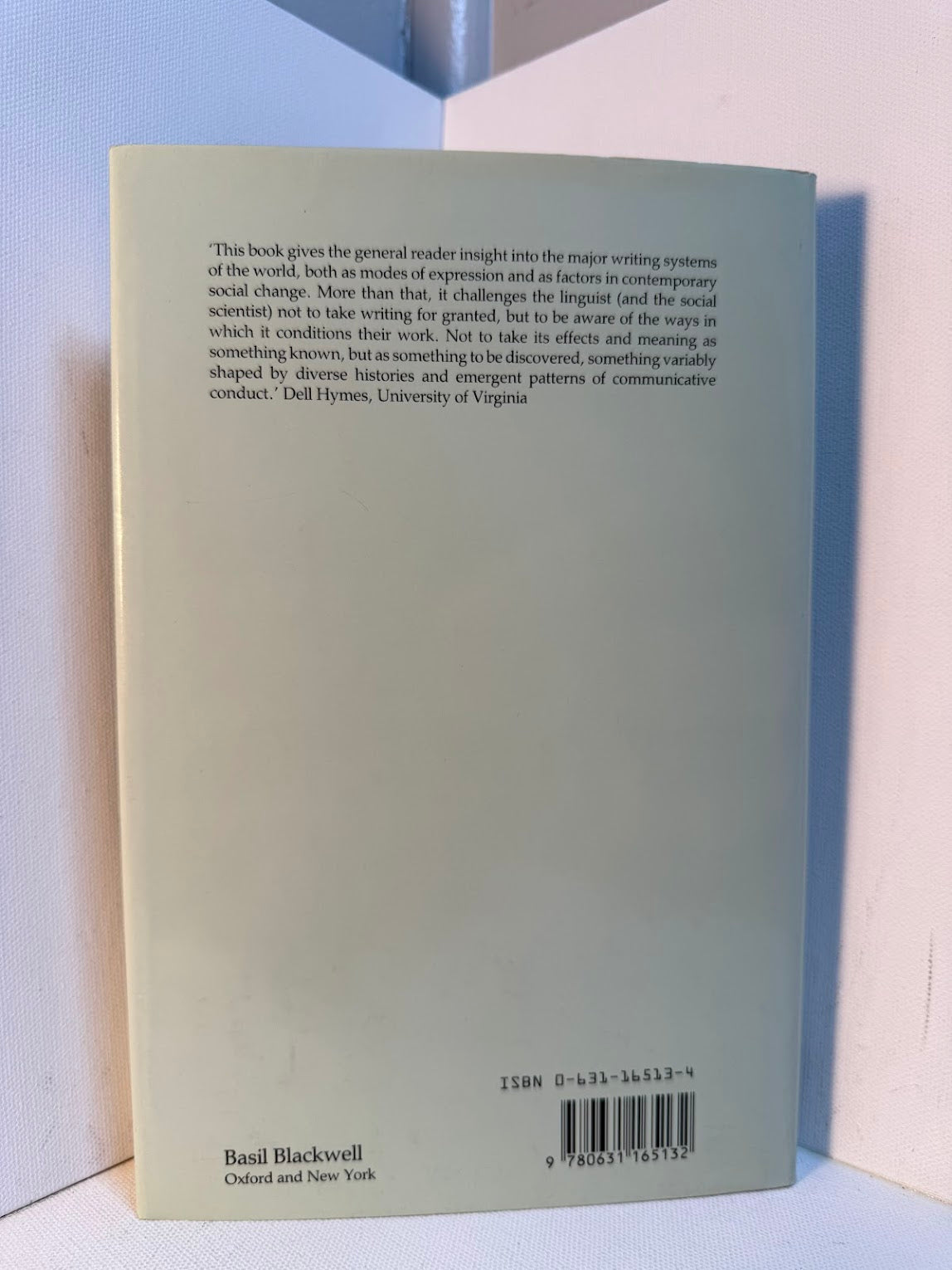 The Writing Systems of the World by Florian Coulmas