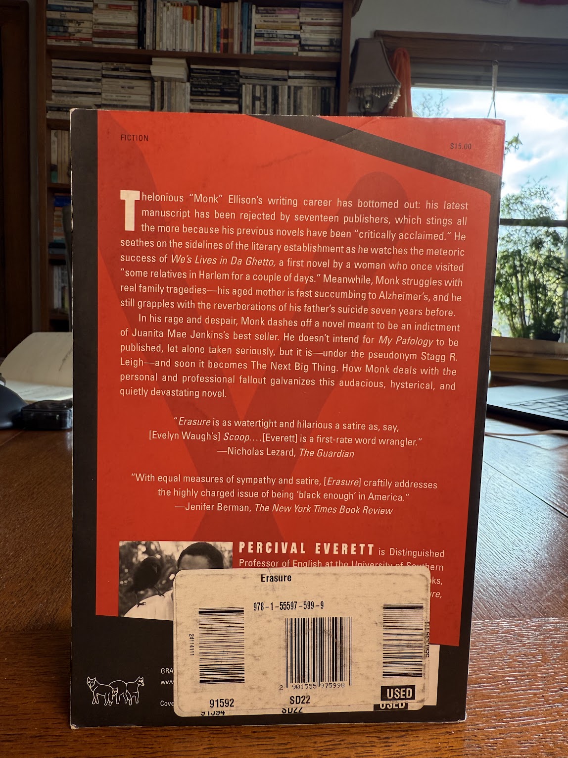 Erasure by Percival Everett