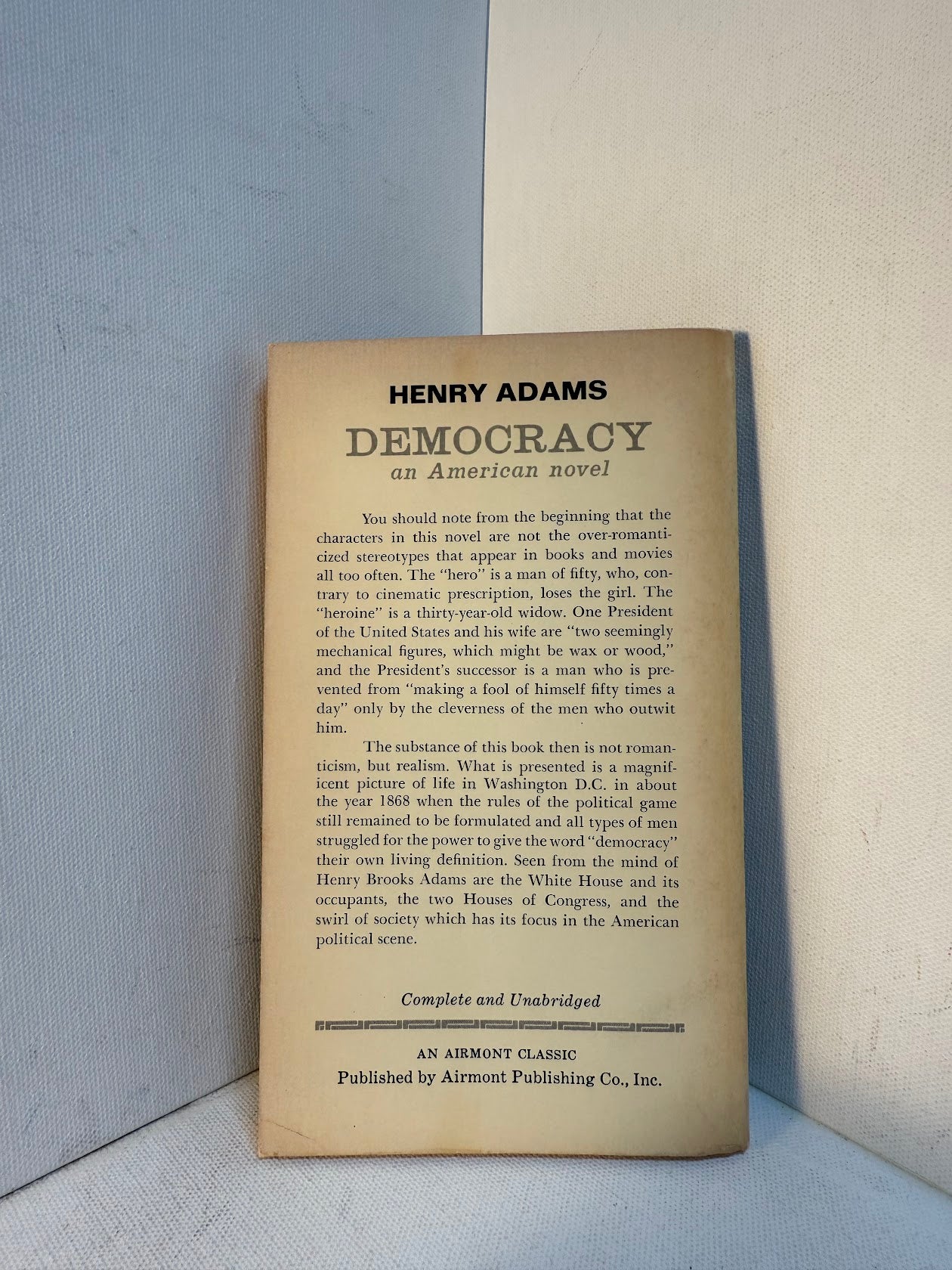 Democracy by Henry Adams