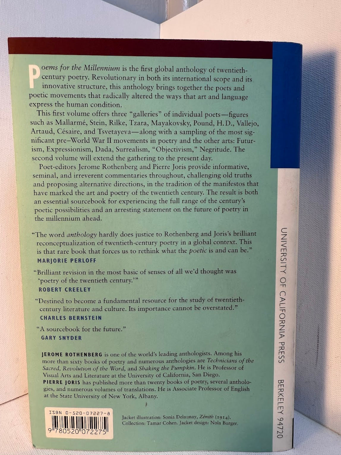 Poems for the Millennium edited by Jerome Rothenberg and Pierre Joris