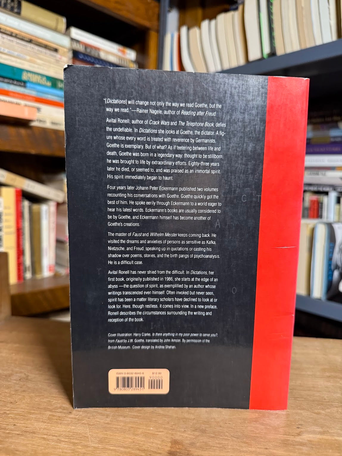 Dictations - On Haunted Writing by Avital Ronell
