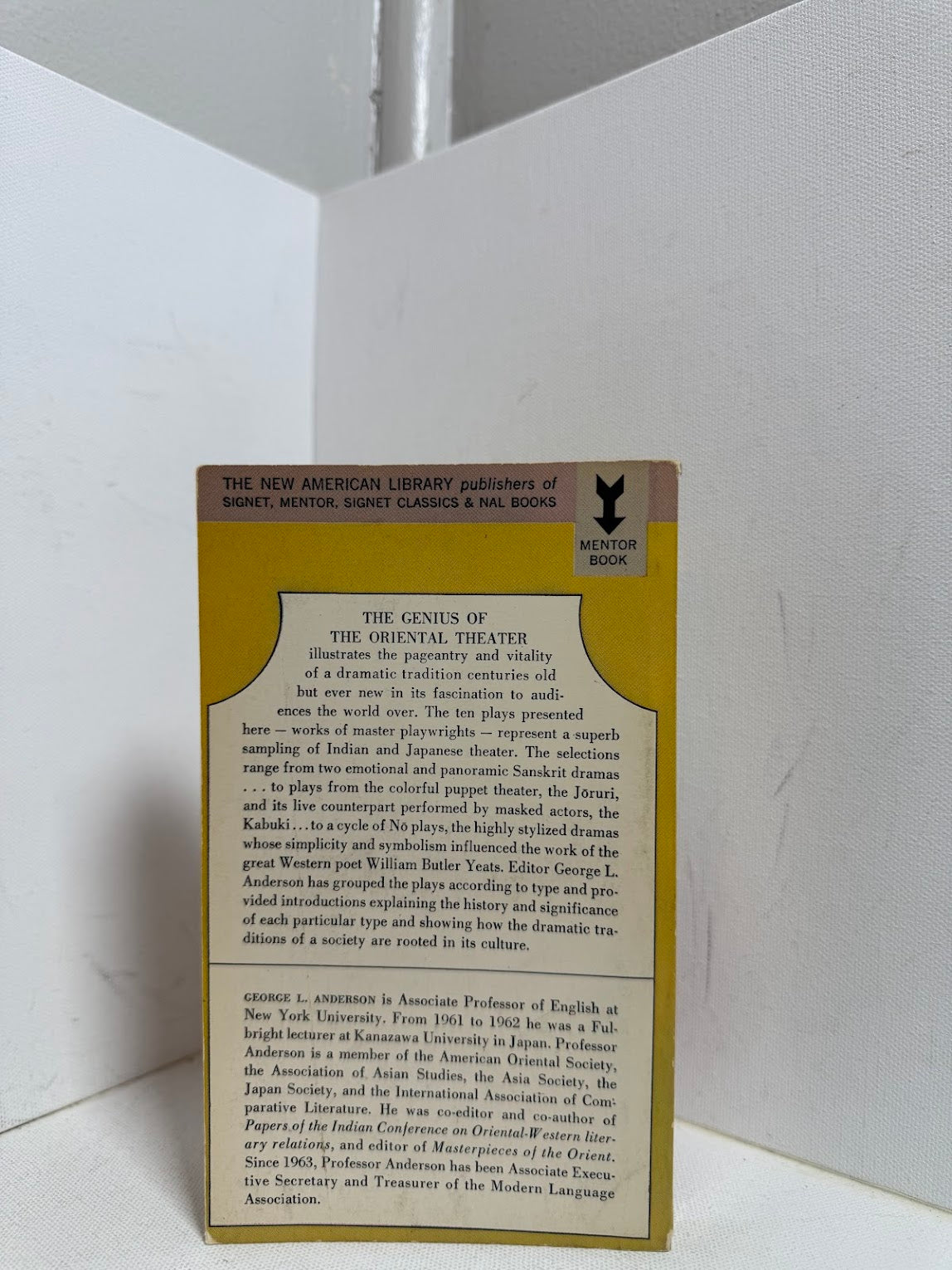 The Genius of the Oriental Theater edited by G.L. Anderson