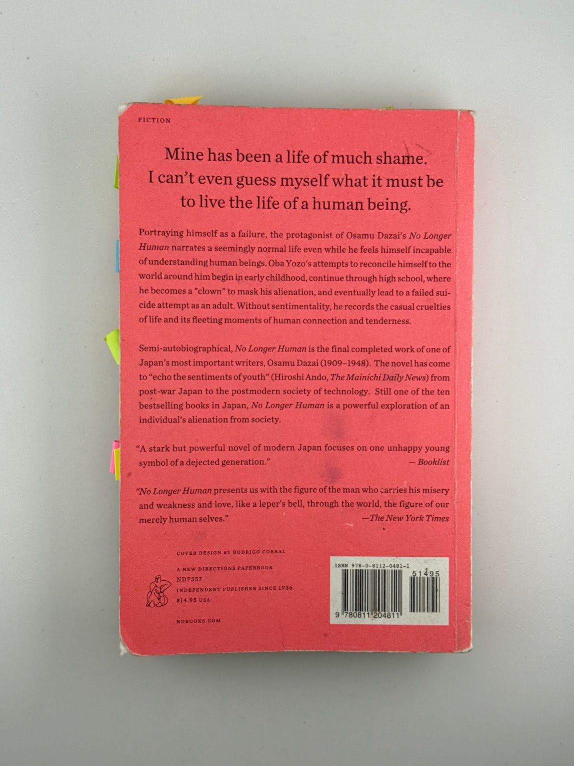 No Longer Human by Osamu Dazai