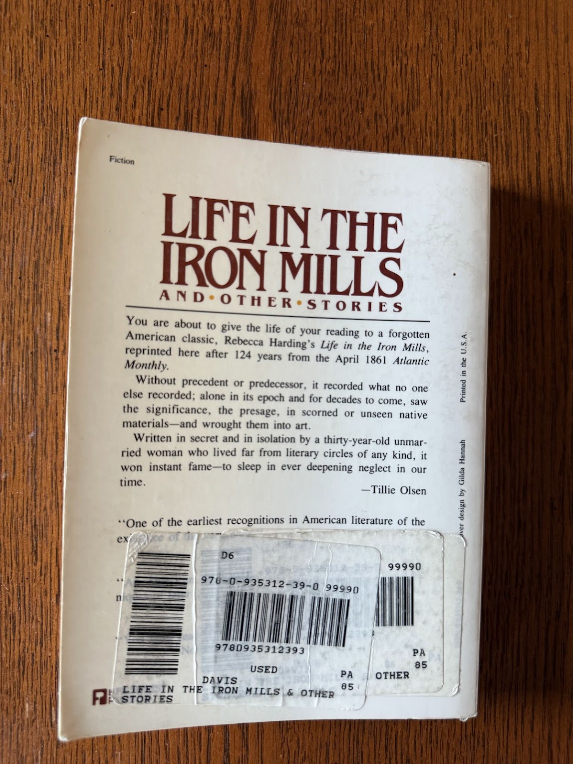 Life in the Iron Mills by Rebecca Harding Davis
