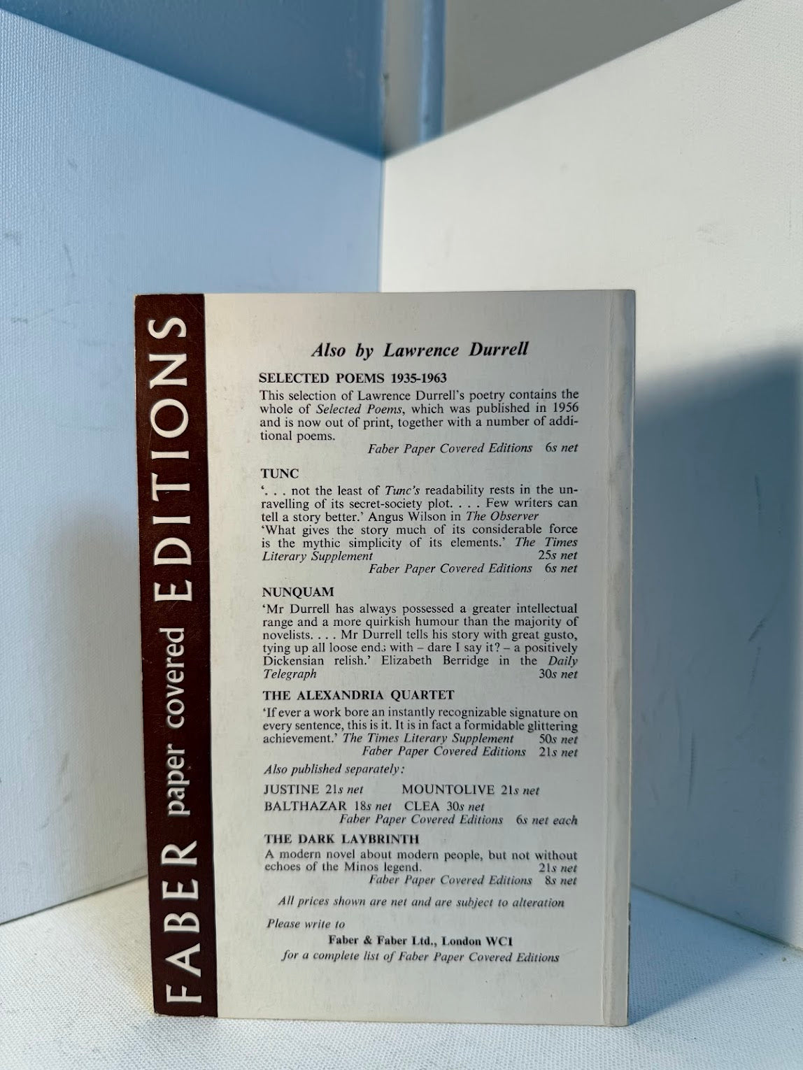 Prospero's Cell by Lawrence Durrell