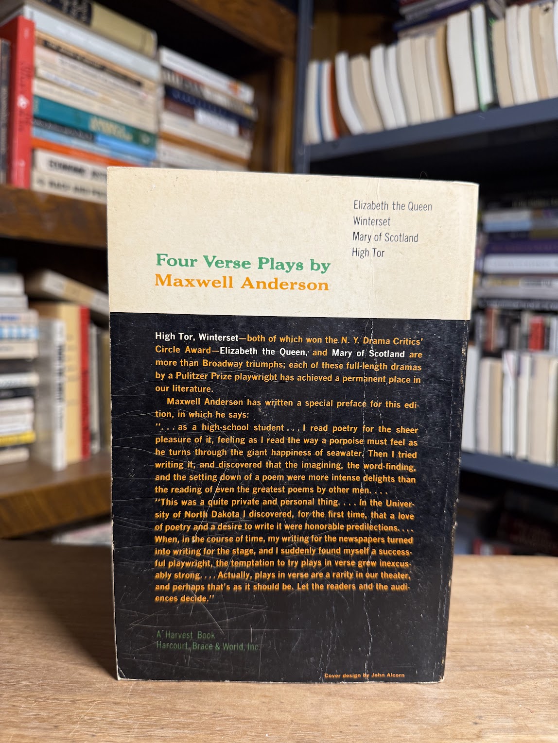 Four Verse Plays by Maxwell Anderson