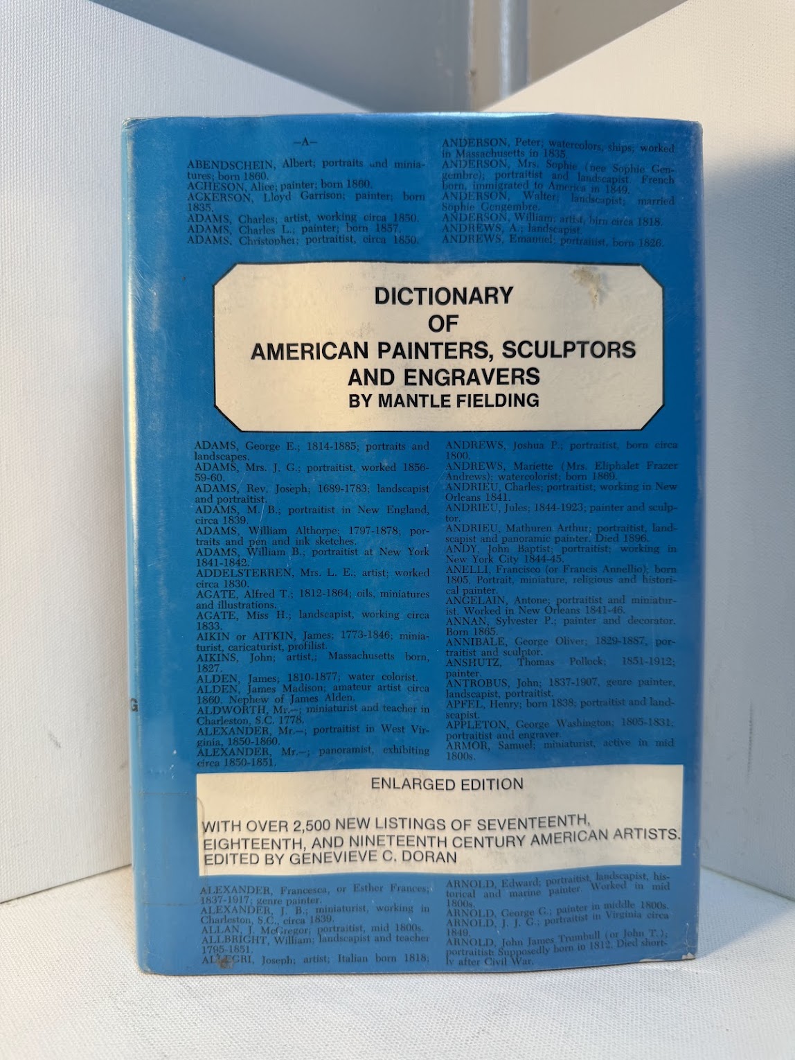 Dictionary of American Painters, Sculptors and Engravers by Mantle Fielding