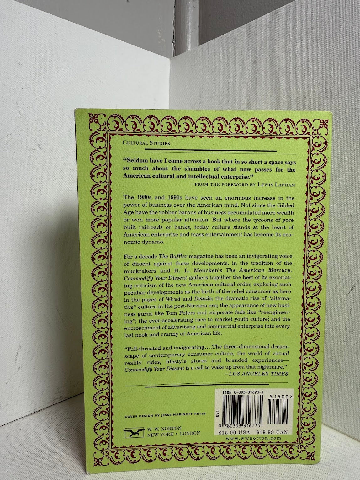 Commodify Your Dissent edited by Thomas Frank and Matt Weiland