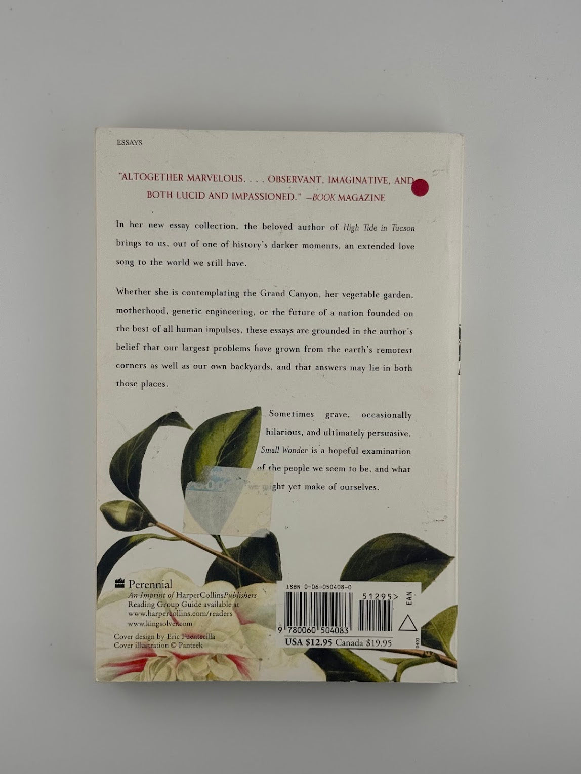 Small Wonder by Barbara Kingsolver
