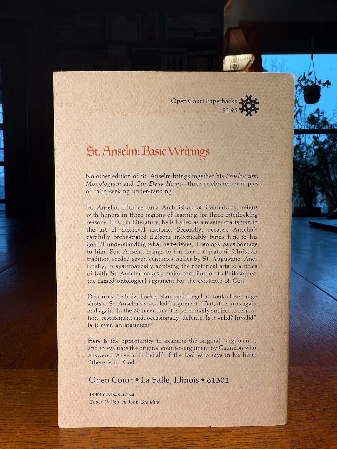 Basic Writings by St. Anselm