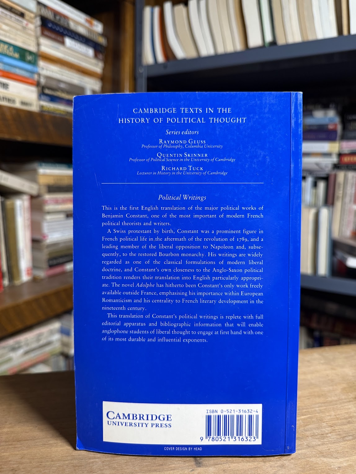 Political Writings by Benjamin Constant
