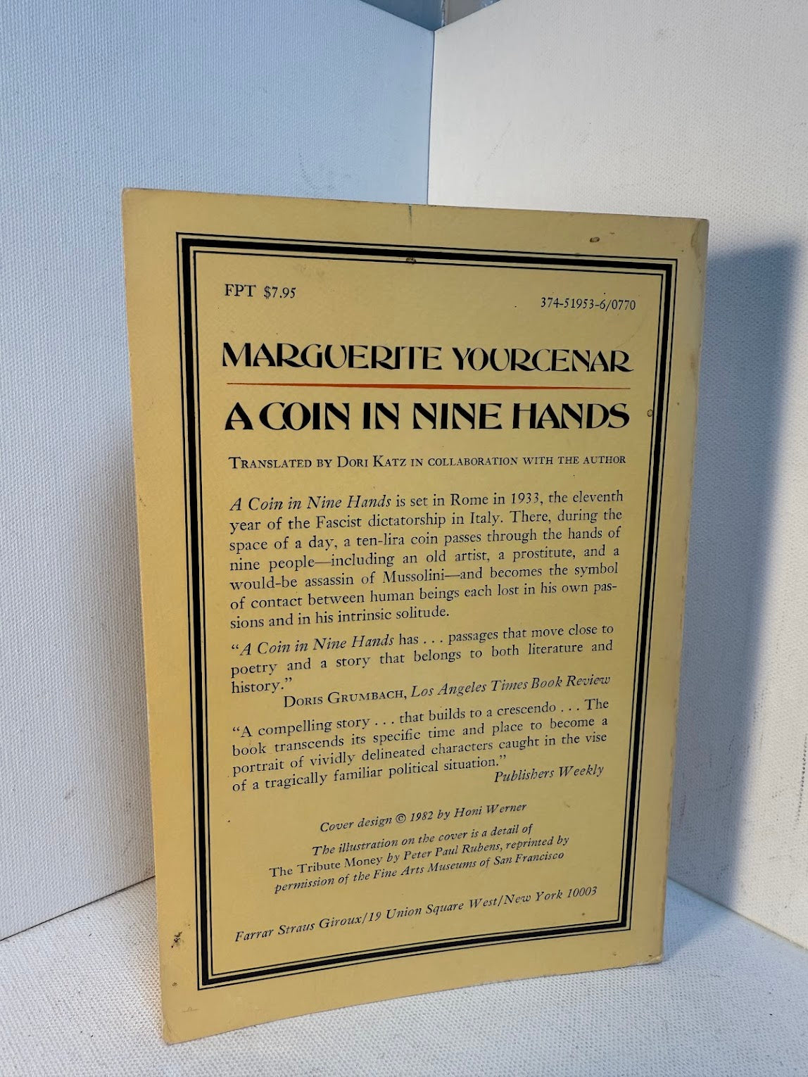 A Coin in Nine Hands by Marguerite Yourcenar