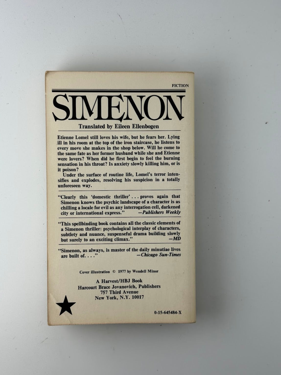 The Iron Staircase by Simenon