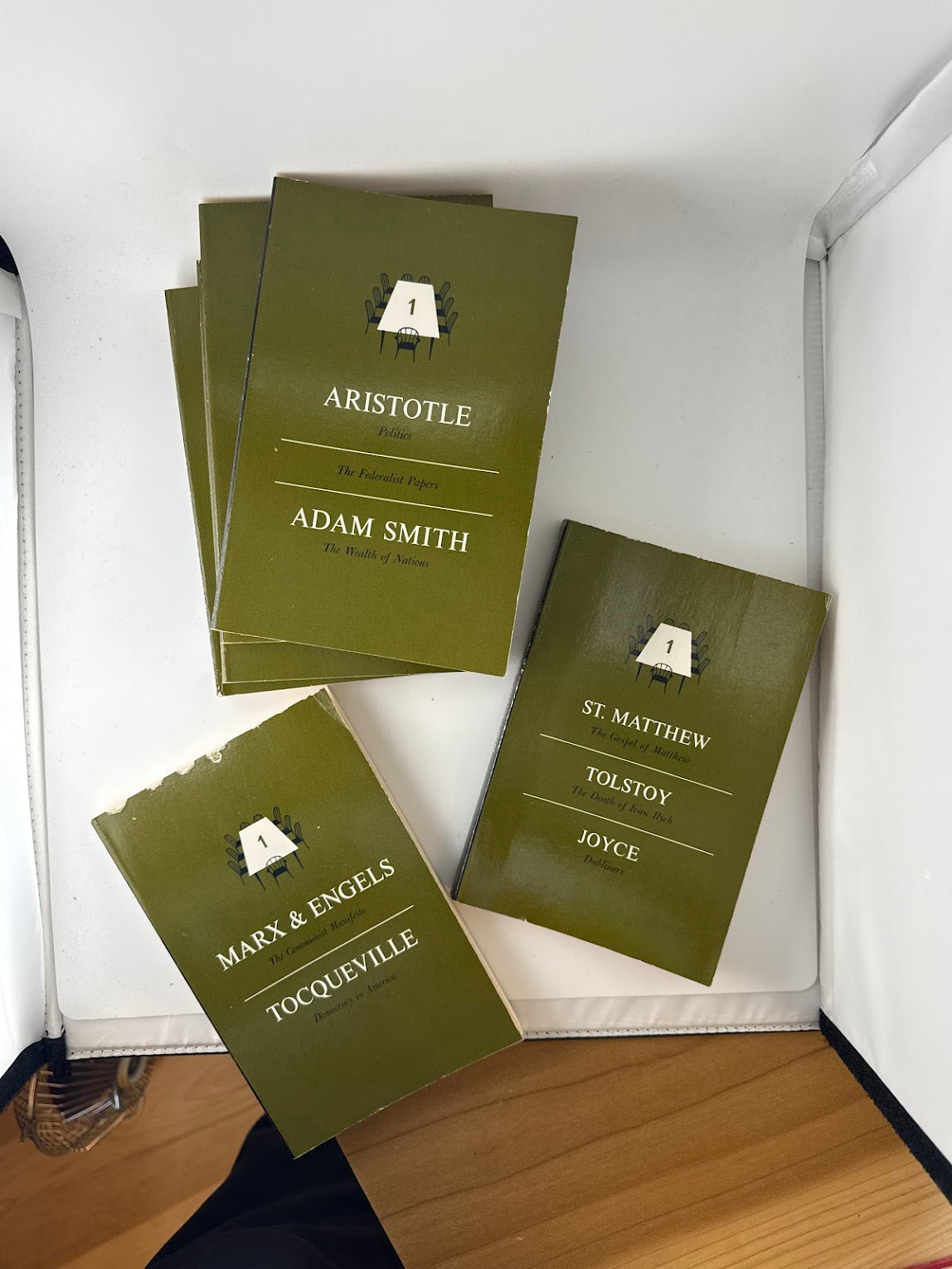 Volume 1-6 of Set 1 of Great Books Foundation