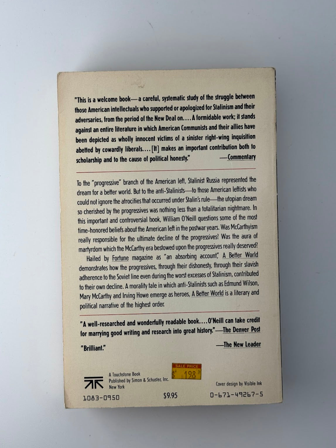 A Better World by William L. O'Neill