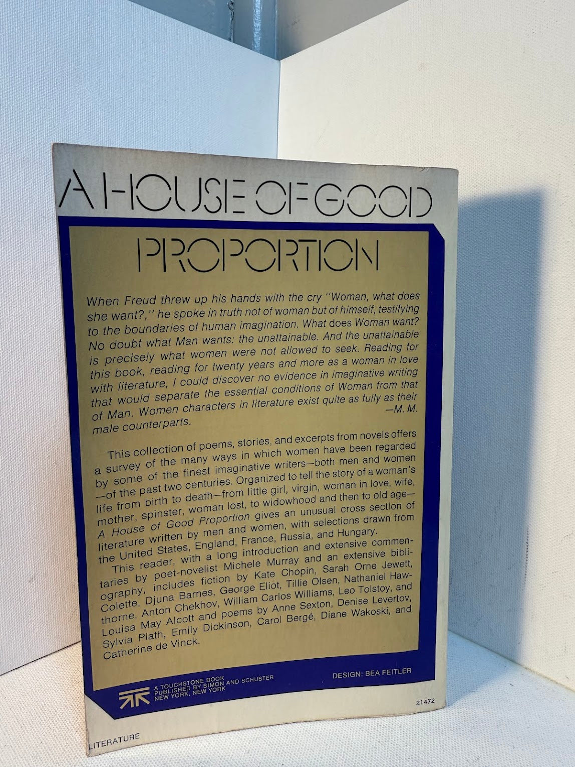 A House of Good Proportion - Images of Women in Literature edited by Michele Murray
