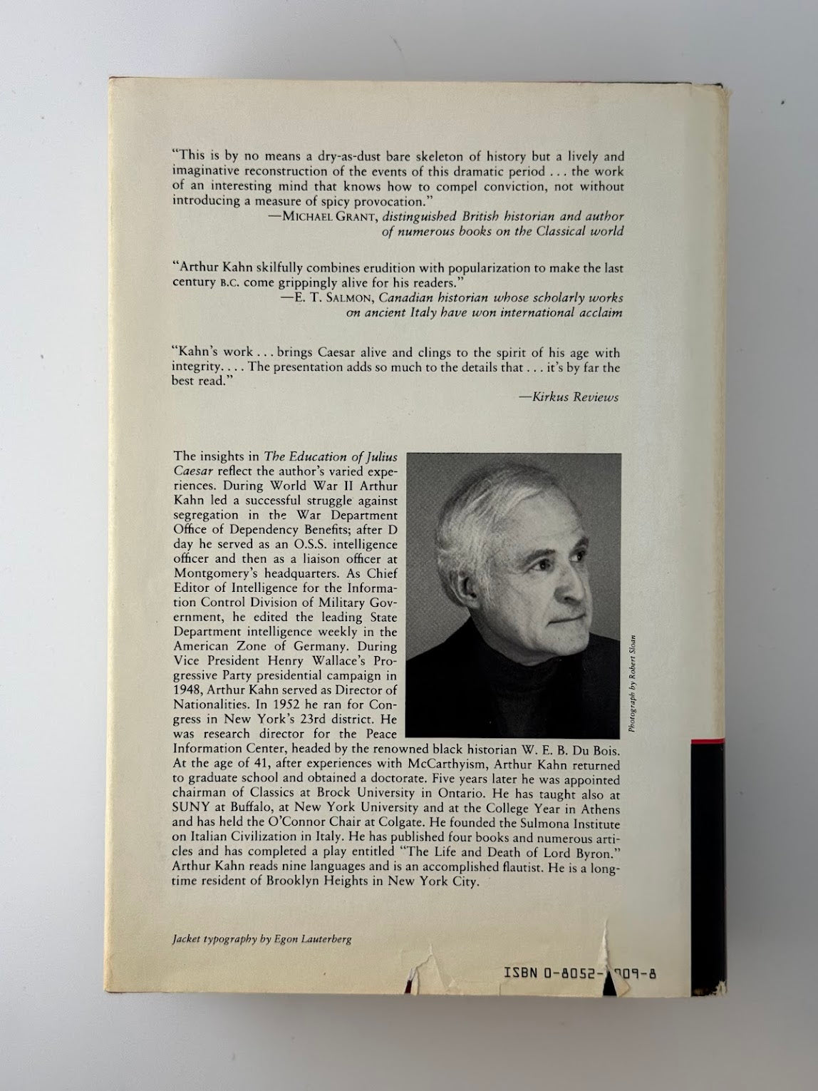 The Education of Julius Caesar by Arthur D. Kahn