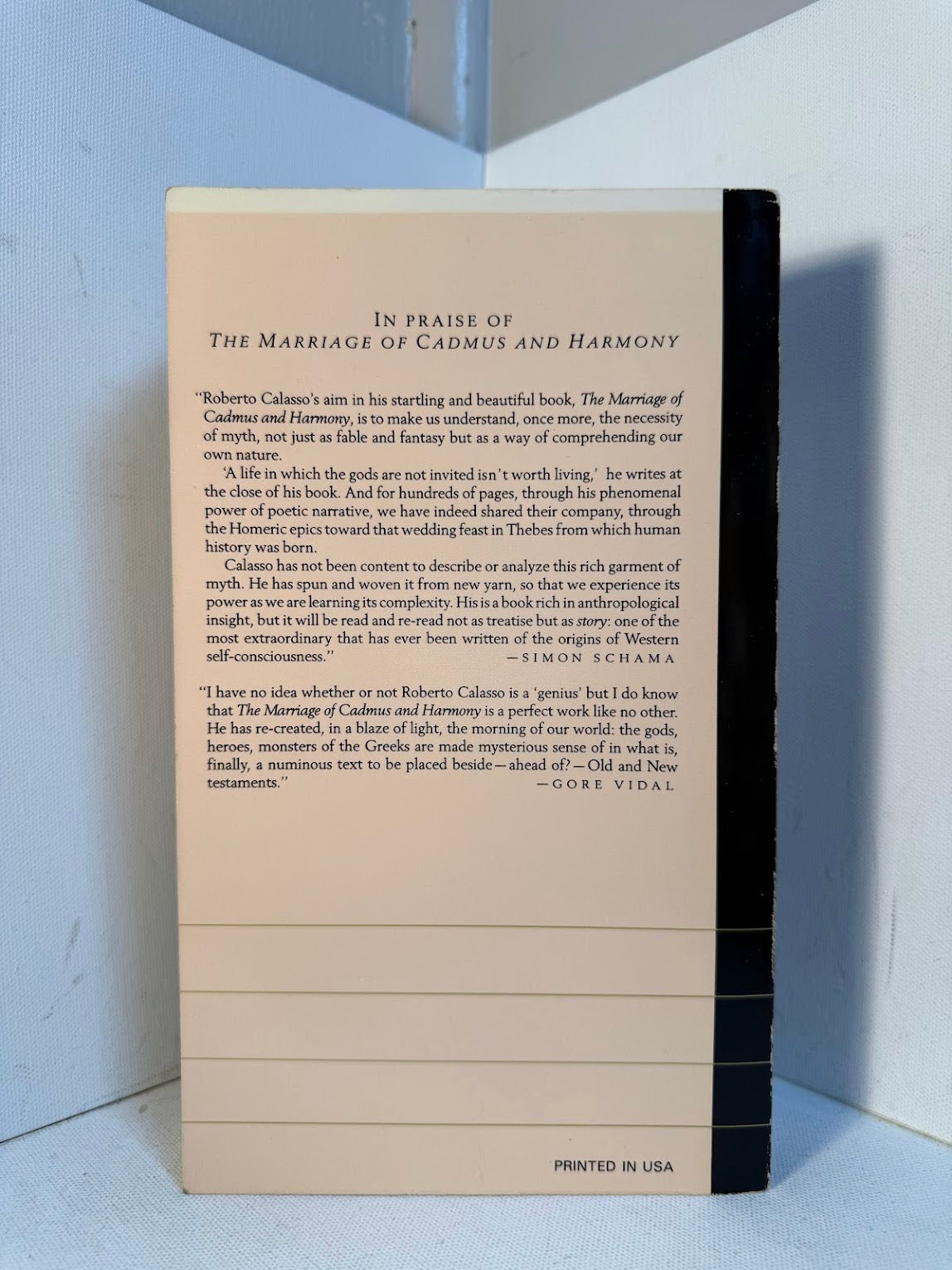 The Marriage of Cadmus and Harmony by Roberto Calasso