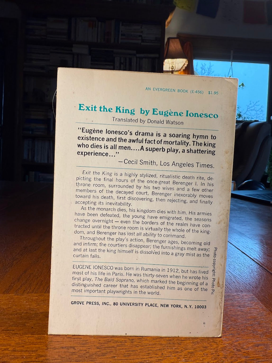Exit the King by Eugene Ionesco
