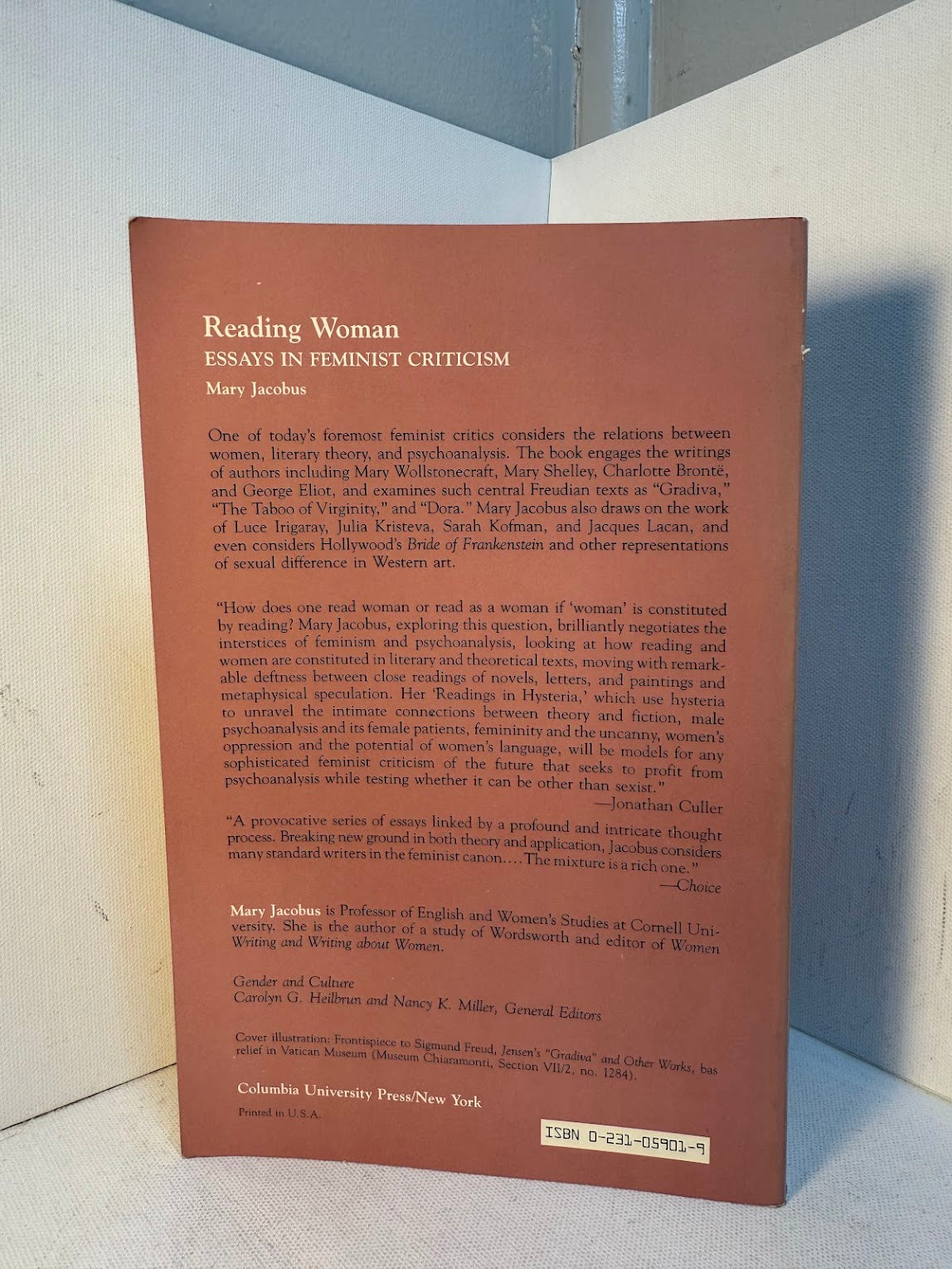 Reading Woman - Essays in Feminist Criticism by Mary Jacobs