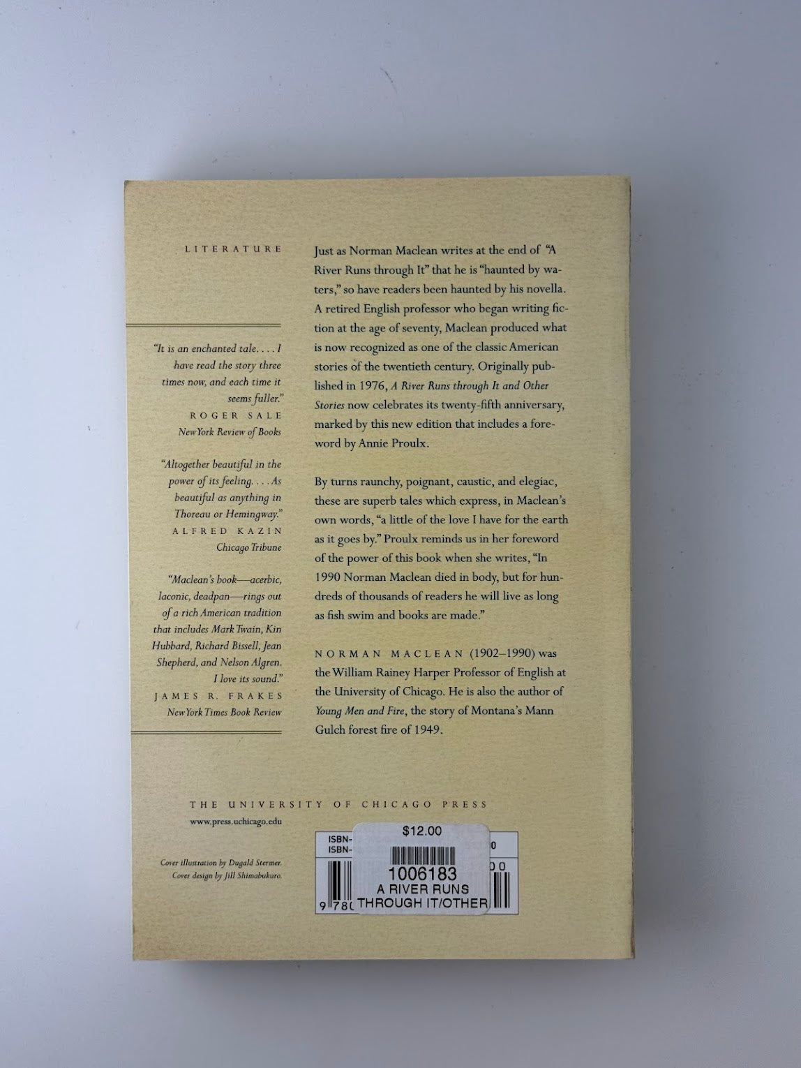 A River Runs Through It and Other Stories by Norman Maclean