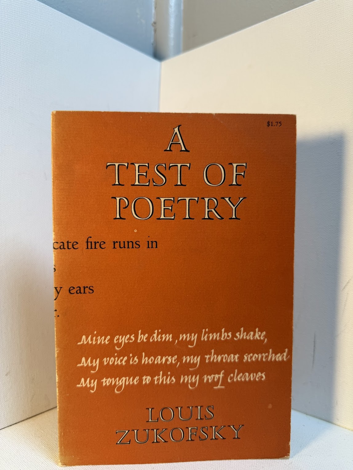 A Test of Poetry by Louis Zukofsky