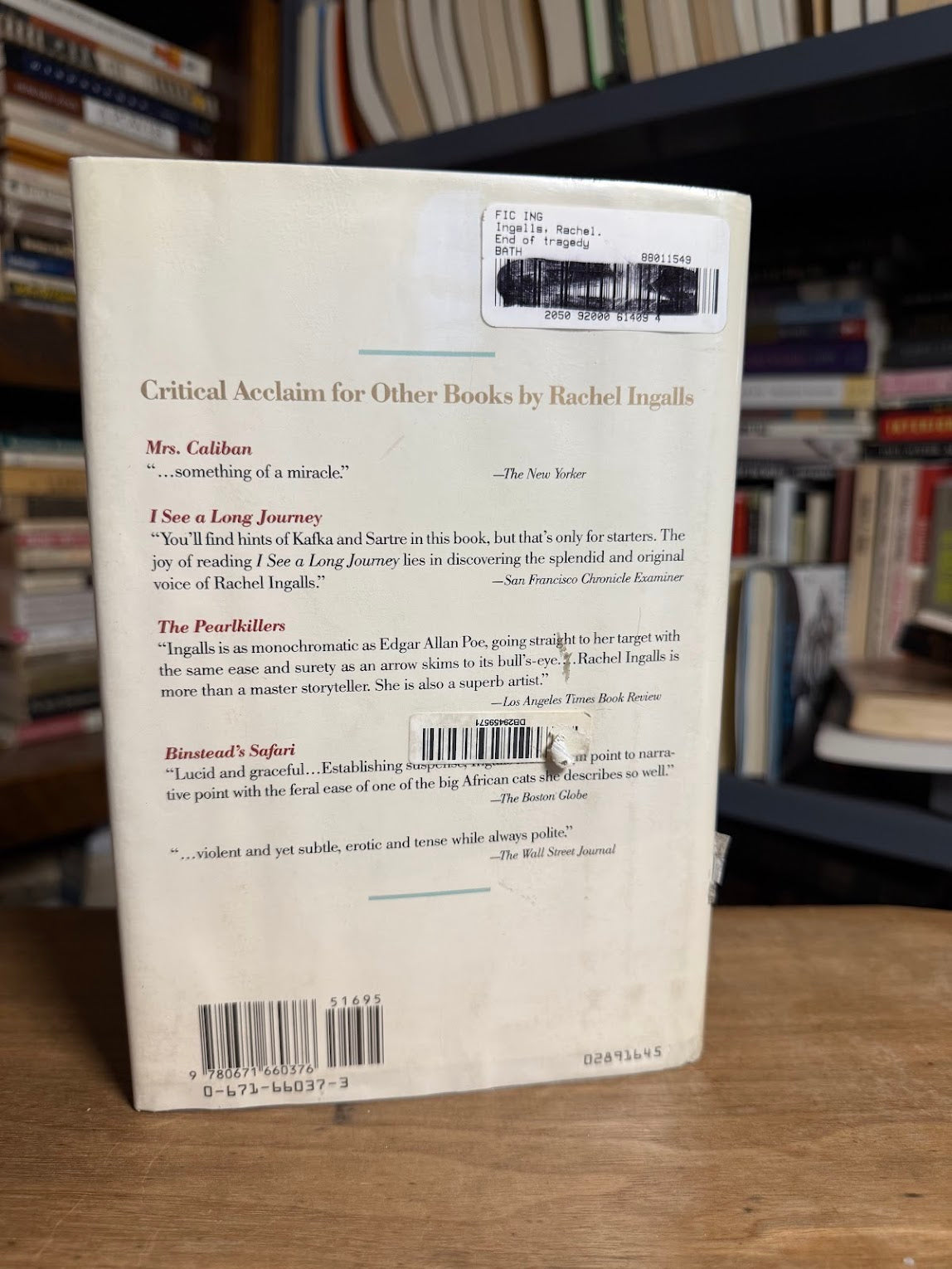 The End of Tragedy by Rachel Ingalls