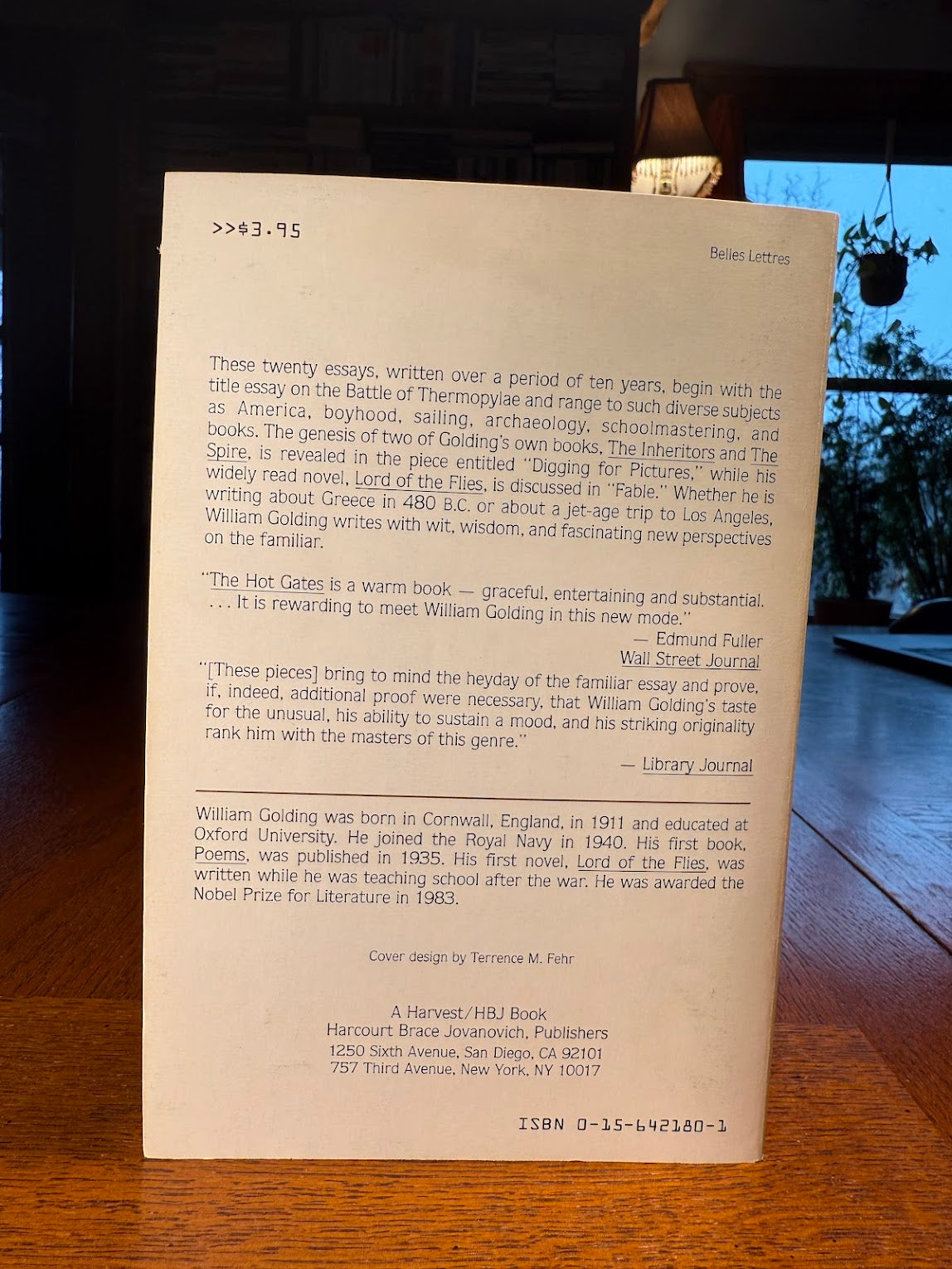 The Hot Gates by William Golding