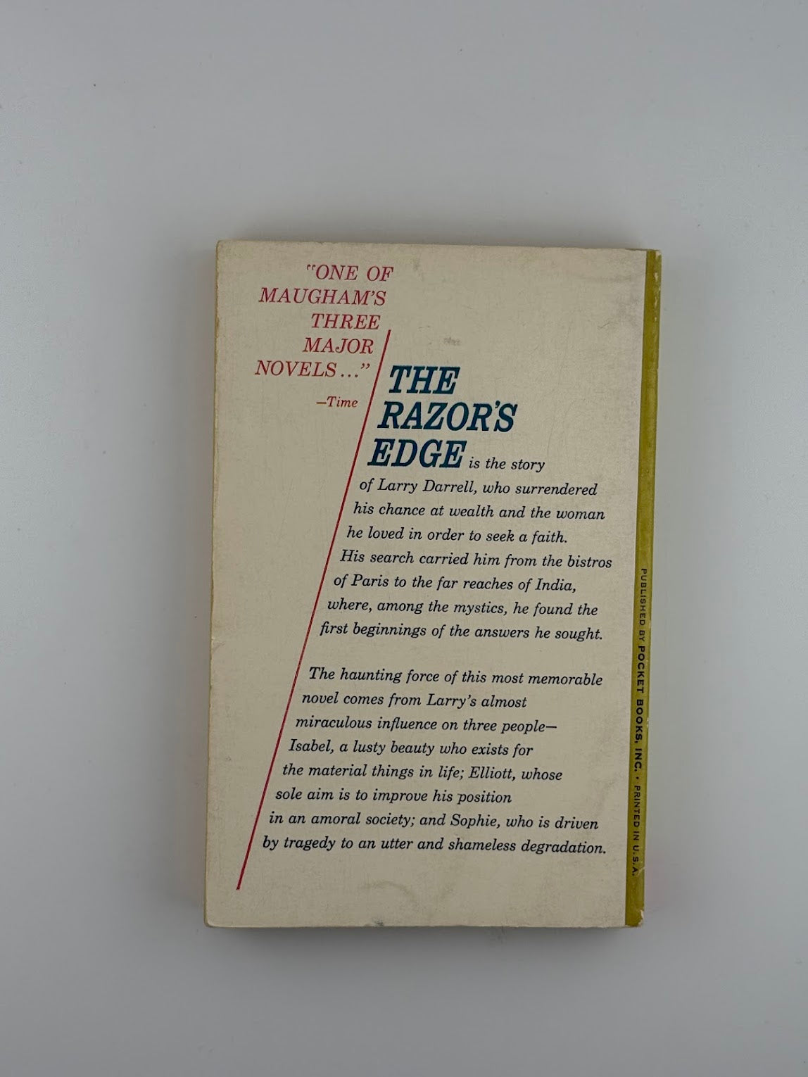 The Razor's Edge by W. Somerset Maugham