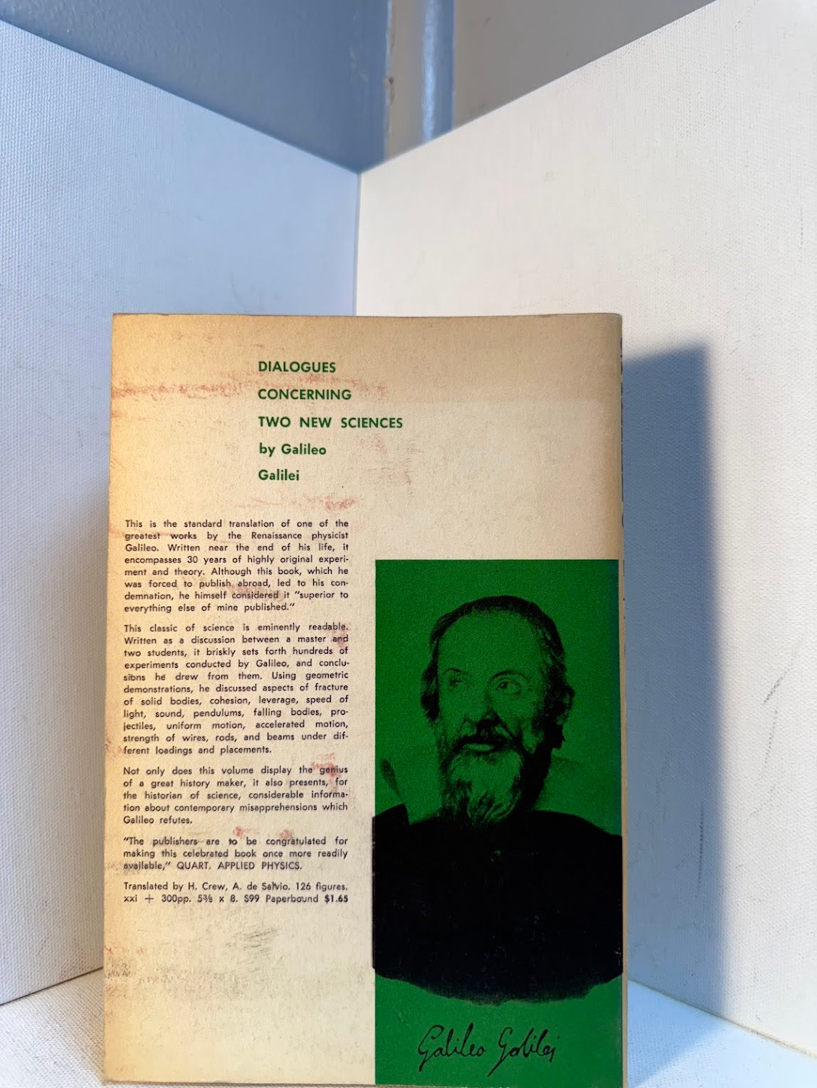 Dialogues Concerning Two New Sciences by Galileo Galilei