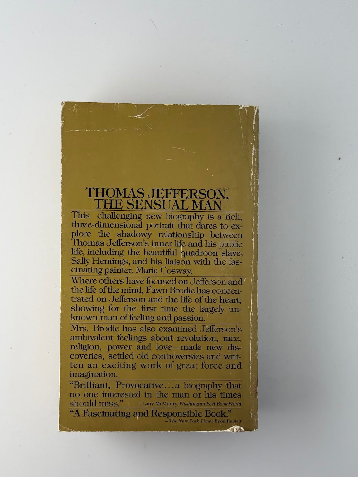 Thomas Jefferson by Fawn M. Brodie