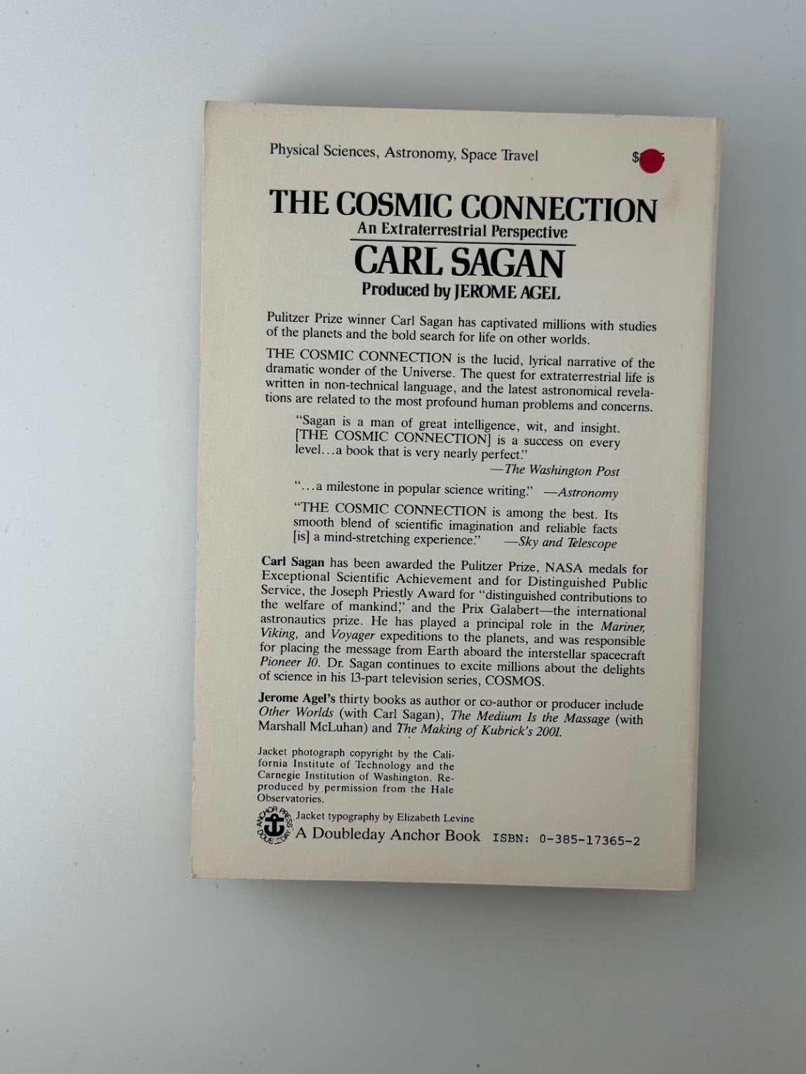 The Cosmic Connection by Carl Sagan