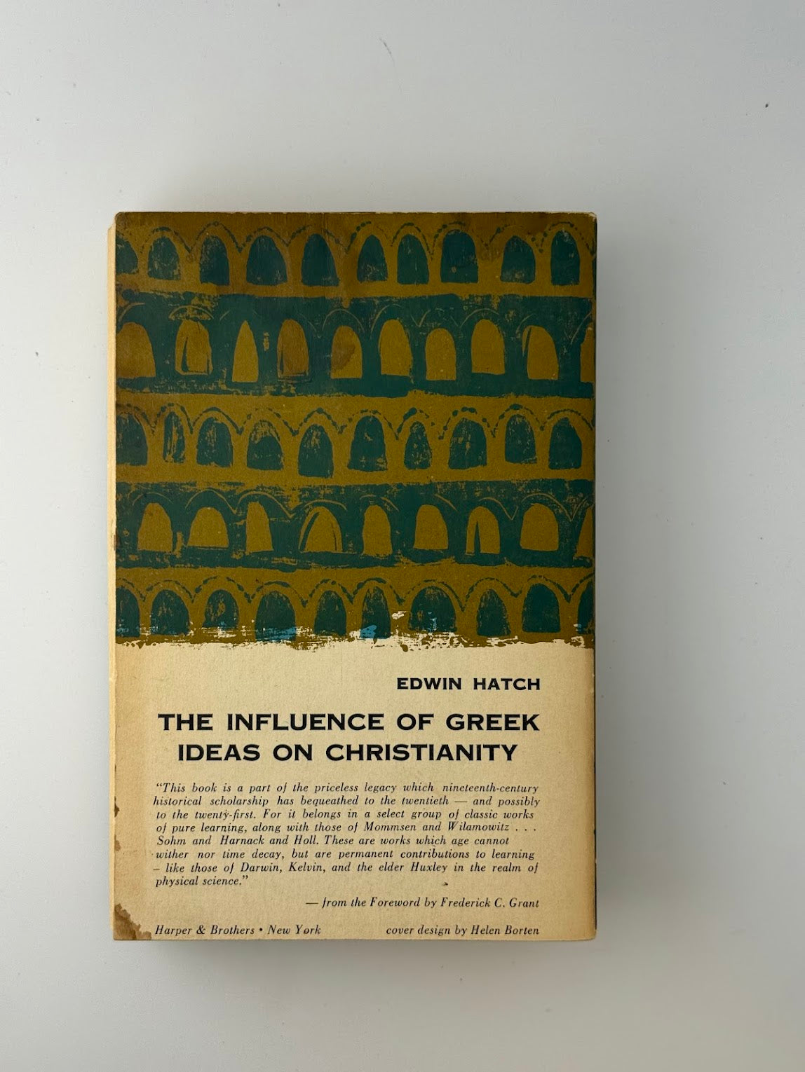 The Influence of Greek Ideas on Christianity by Edwin Hatch
