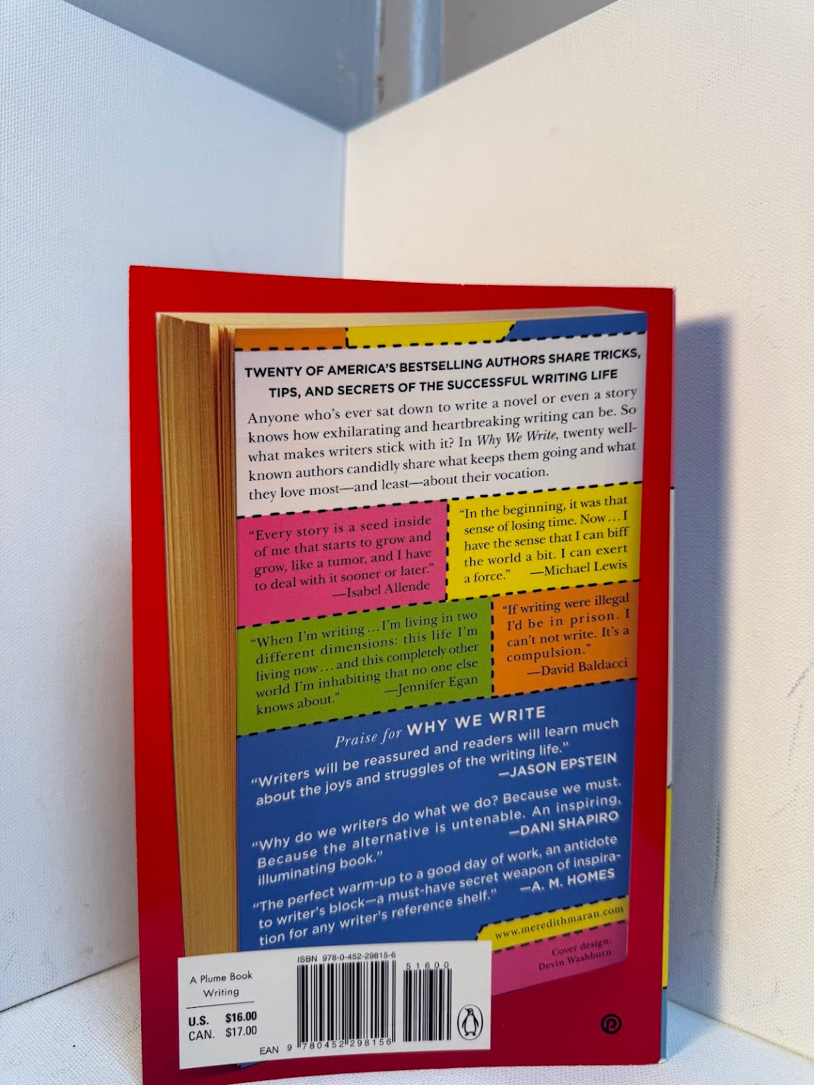 Why We Write edited by Meredith Maran