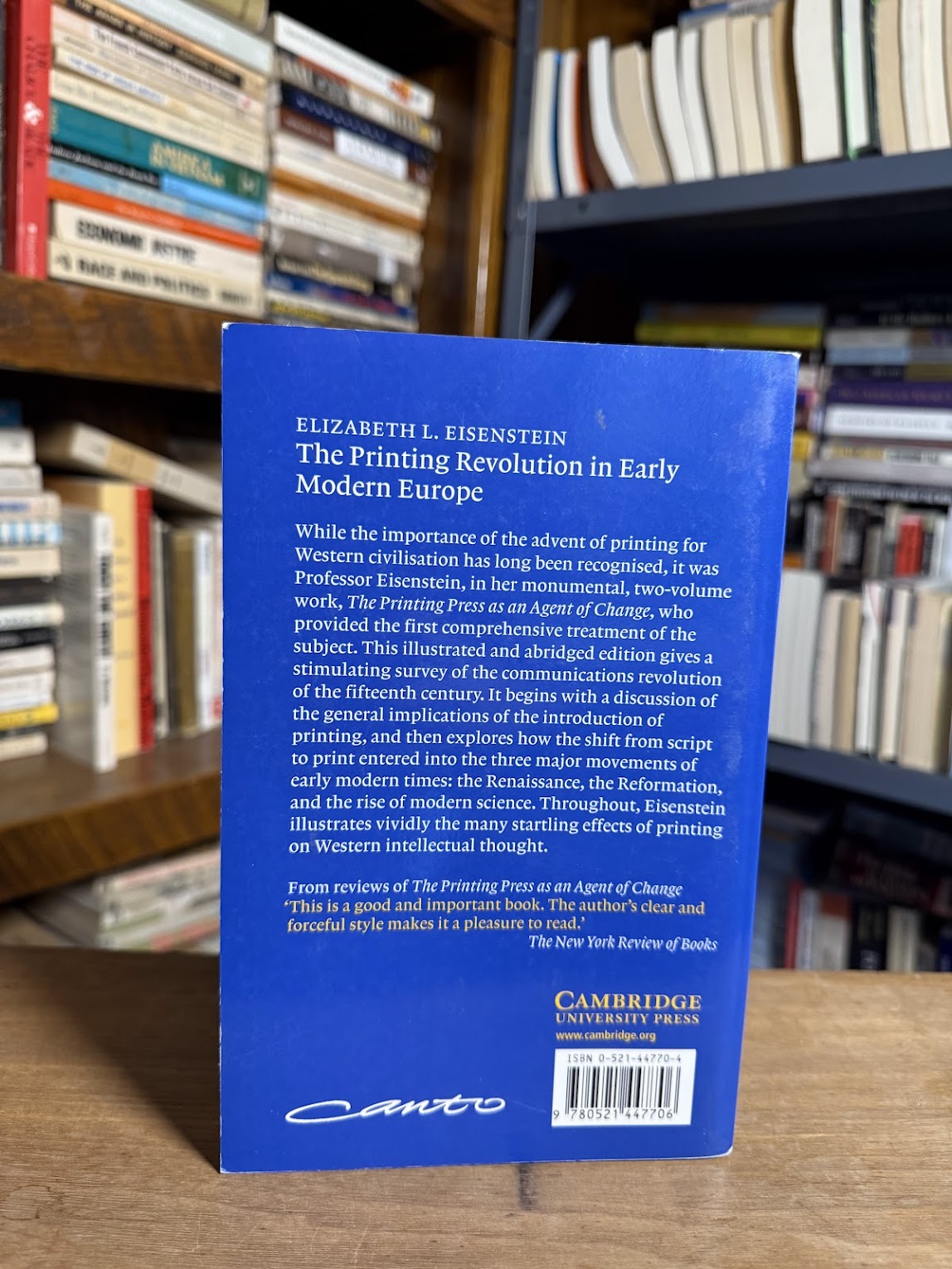 The Printing Revolution in Early Modern Europe by Elizabeth L. Eisenstein