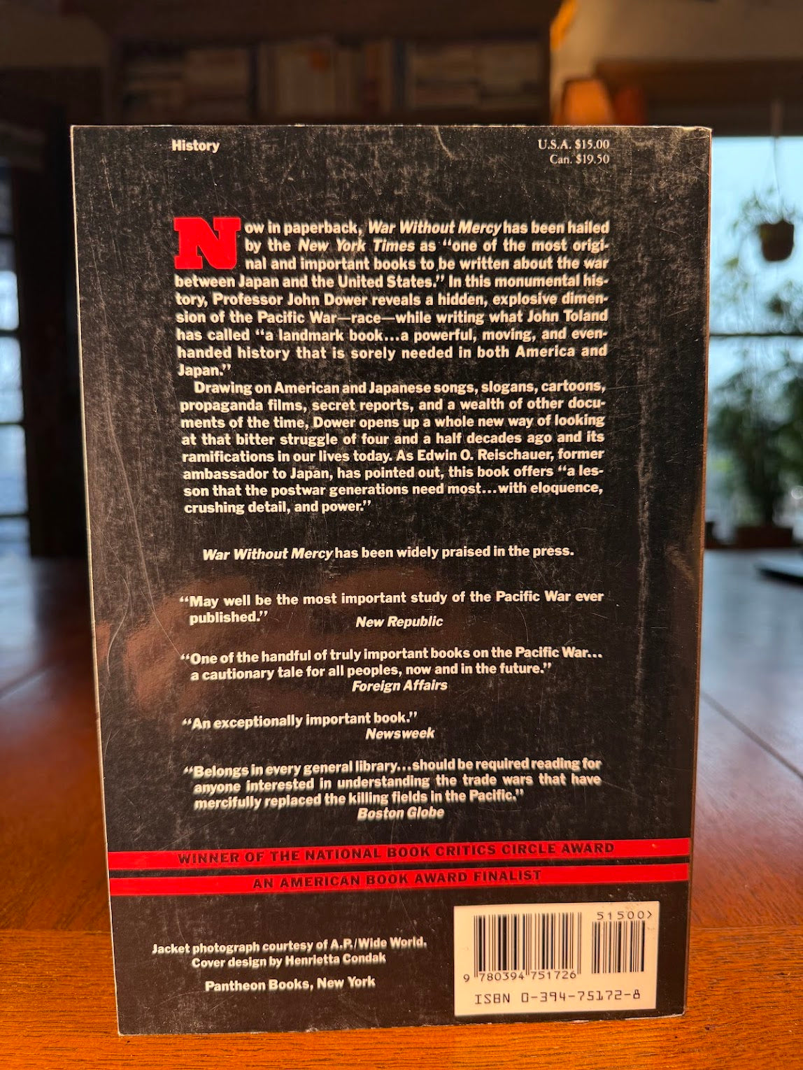 War Without Mercy by John W. Dower