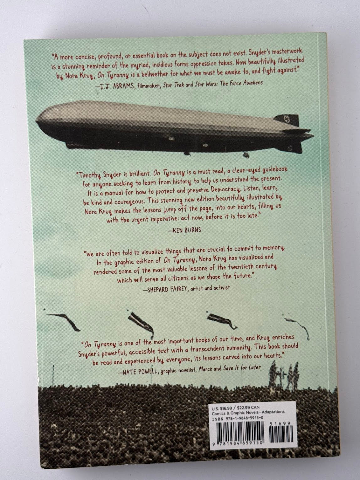 On Tyranny by Timothy Snyder illustrated by Nora Krug