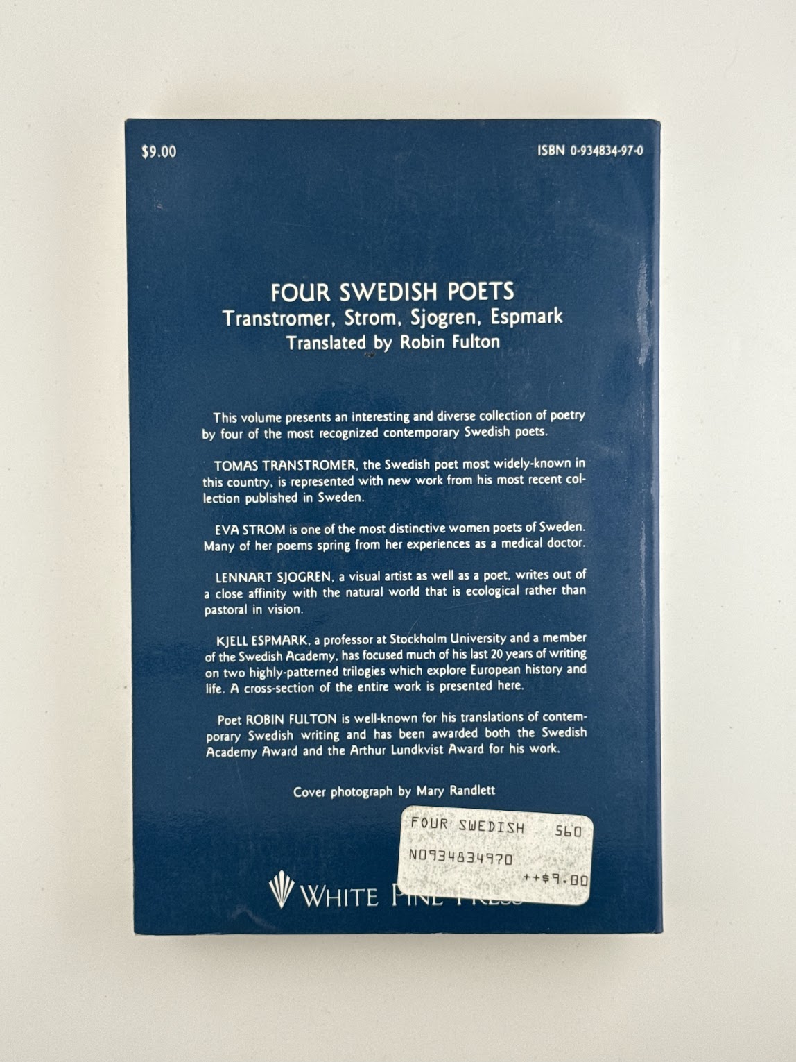 Four Swedish Poets - Transtromer, Strom, Sjogren, Espmark