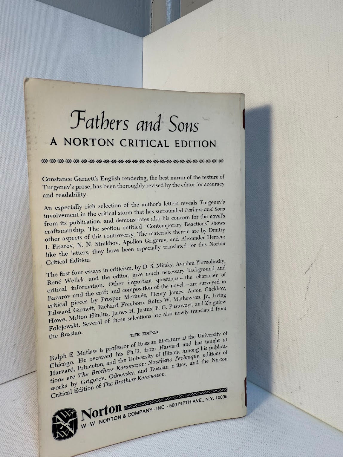 Fathers and Sons by Ivan Turgenev