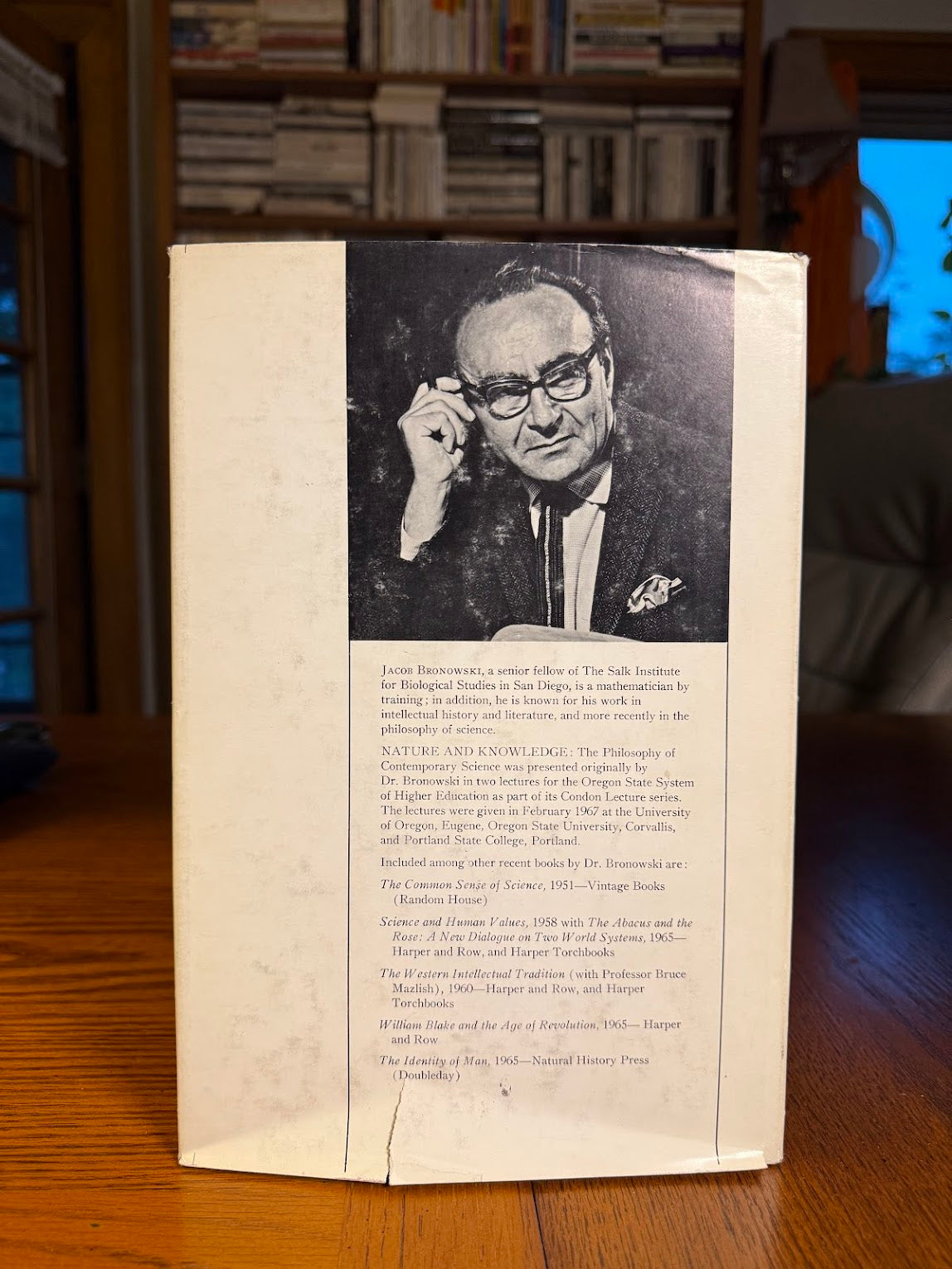 Nature and Knowledge - The Philosophy of Contemporary Science by J. Bronowski