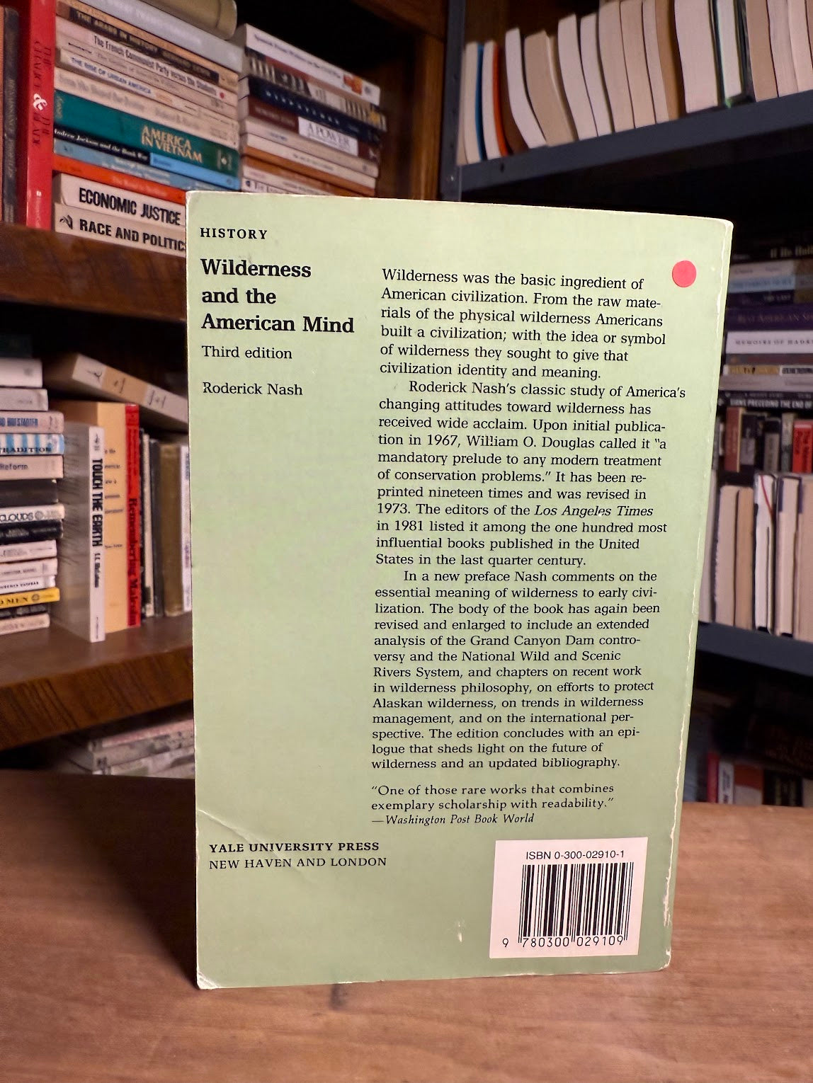 Wilderness and the American Mind by Roderick Nash
