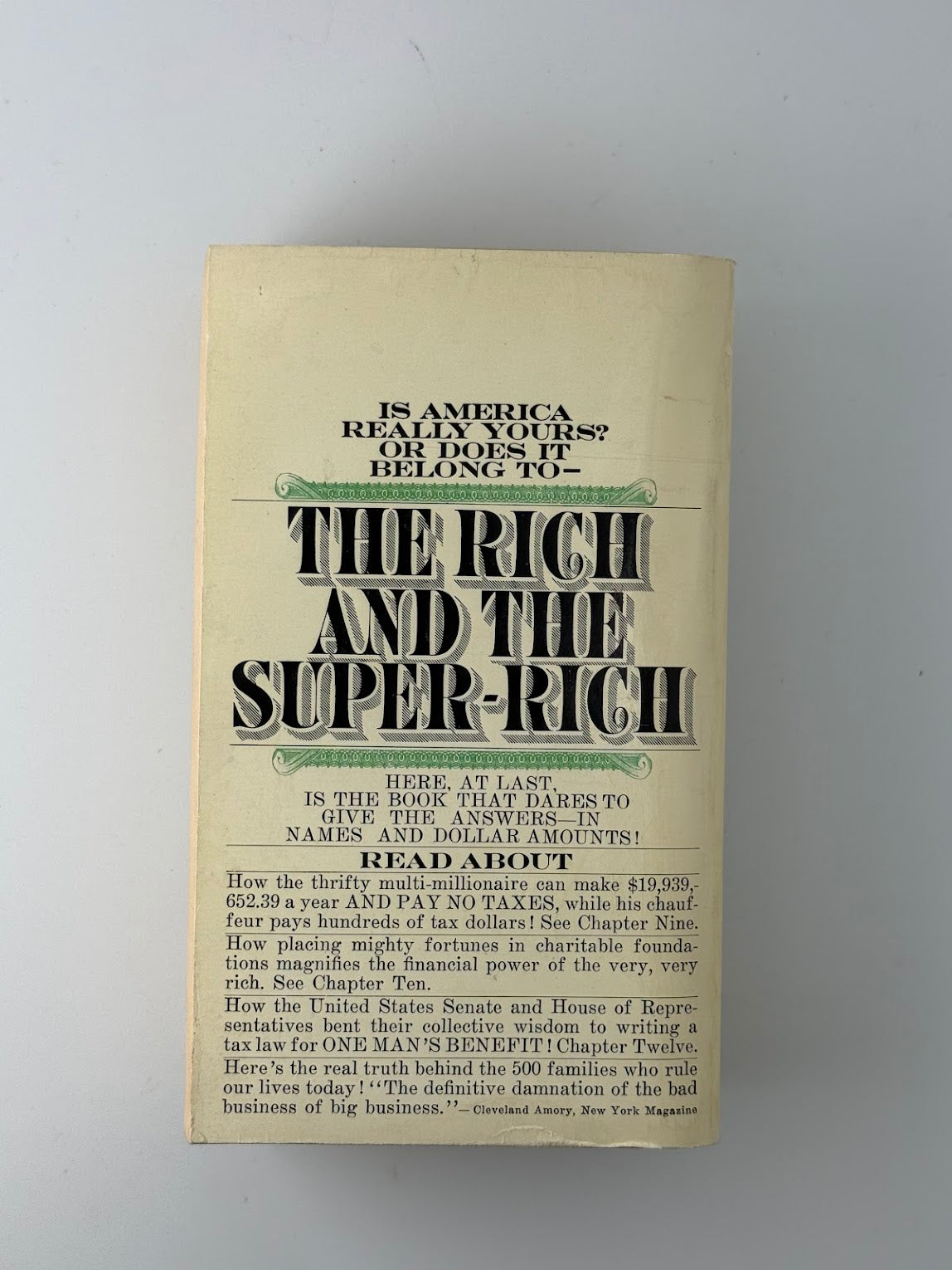 The Rich and the Super Rich by Ferdinand Lundberg